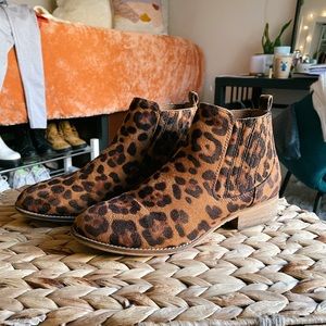 Target Cheetah Print Booties